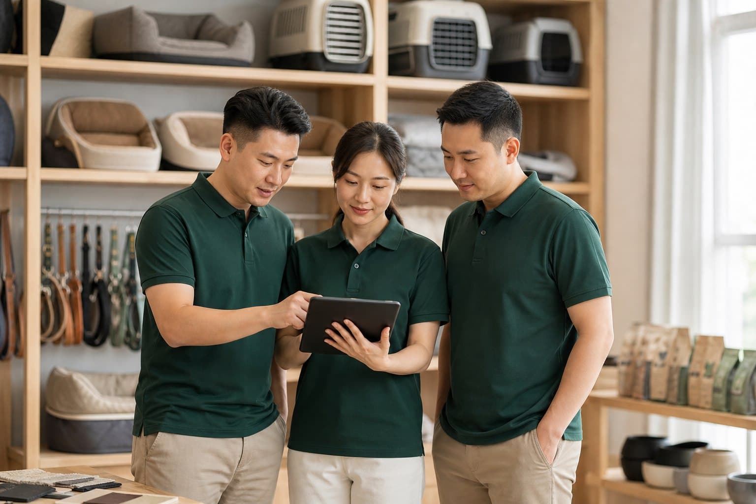 Ningbo sourcing team reviewing factory capability