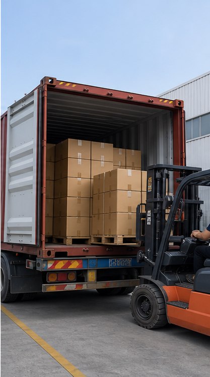 Warehouse and export shipment